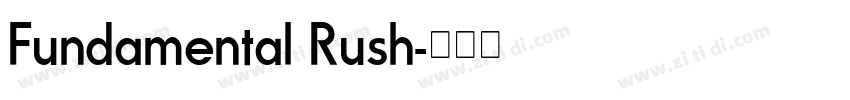 Fundamental Rush字体转换